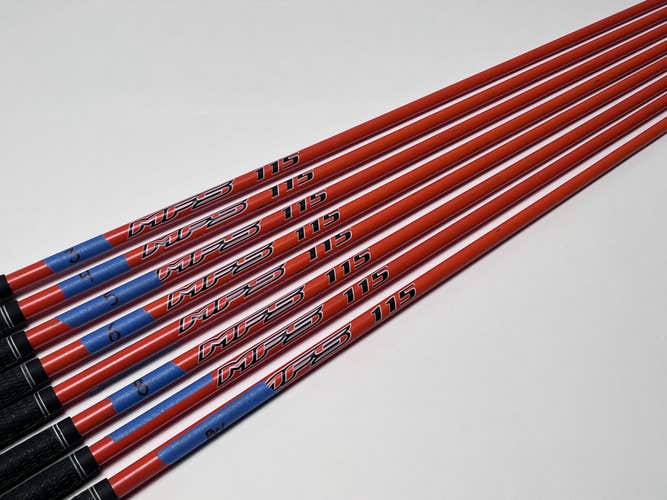 MFS Orange 115 115g Extra Stiff Graphite Iron Set 8 Shafts 3-PW Pull 0.370