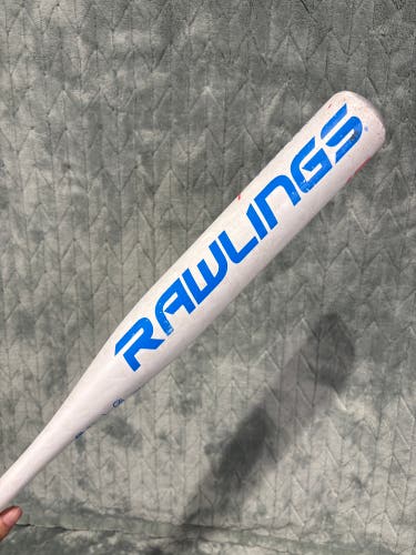 White Rawlings Eclipse Alloy Bat (-12) Alloy 16 oz 28" (Used)