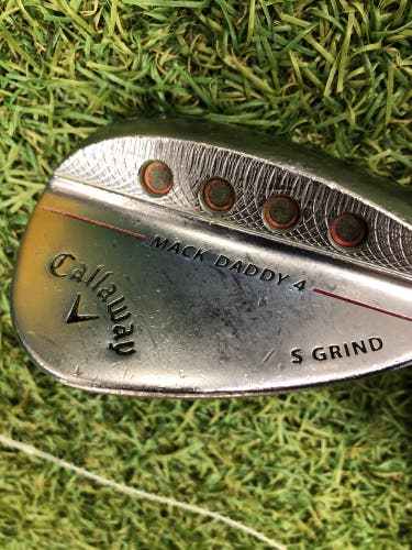 Men's 56° Callaway Callaway Mack Daddy 4 Chrome Wedge - True Temper Dynamic Gold Shaft (Used)