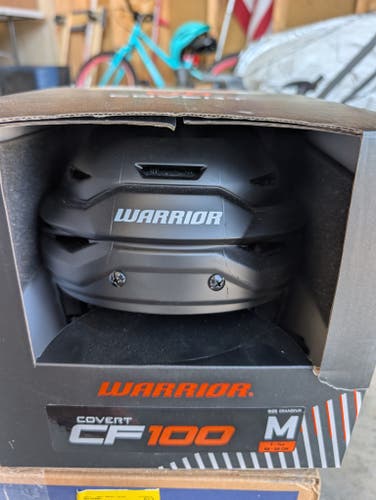Matte Black Medium Warrior Covert CF 100 Helmet Pro Stock (New)