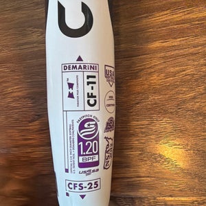 2025 DeMarini CF Composite Bat (-11) 22 oz 33" (Used)