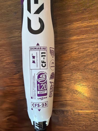 2025 DeMarini CF Composite Bat (-11) 22 oz 33" (Used)