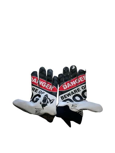 Used Battle Sports RECEIVER GLOVES FB Gloves Black XS 11859-S000032728