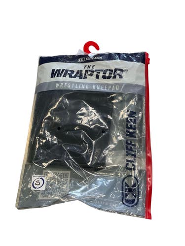 Used Cliff Keen THE YOUTH WRAPTOR Knee Pads Black SM 11859-S000032716