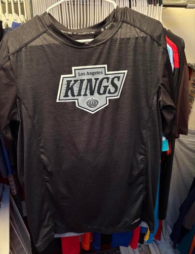 LA Kings Fanatics Authentic Pro Black and grey Large Men's Shirt