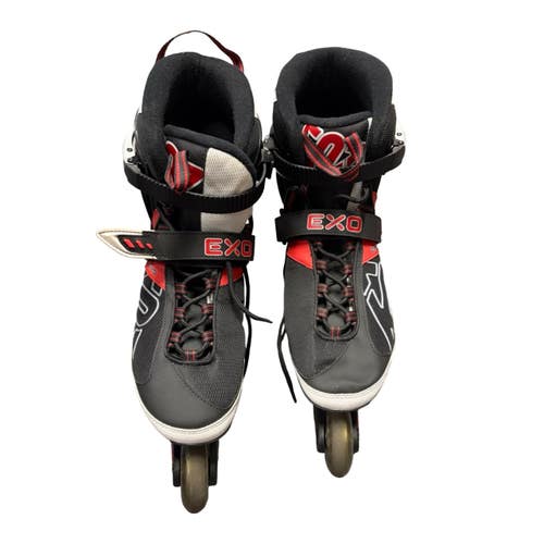 Used K2 EXO TECH Senior Rec Fitness Skates Black Senior 12 10299-S000312616