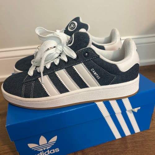 Blue Men's Size M 7.5 (W 8.5) Adult Adidas Campus 00s Denim Shoes (New)