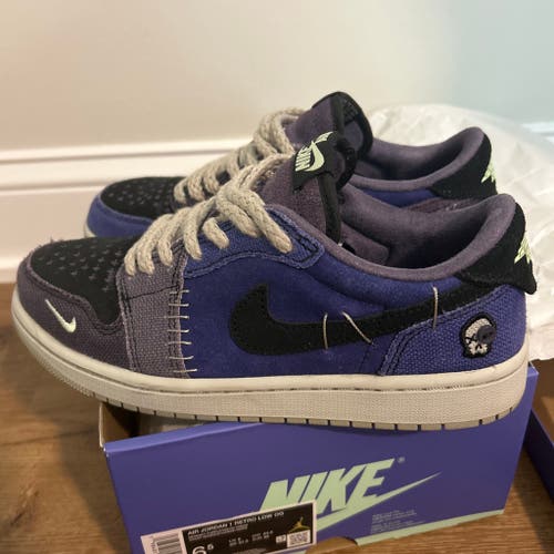 Men's Size M 6.5 (W 7.5) Adult Air Jordan 1 Retro Low Zion Williamson Voodoo Shoes (New)