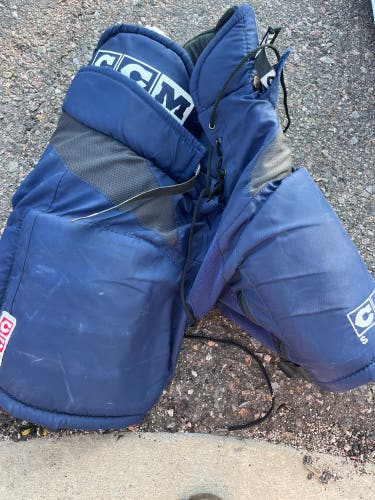 Blue Junior Medium CCM Supra Hockey Pants (Used)