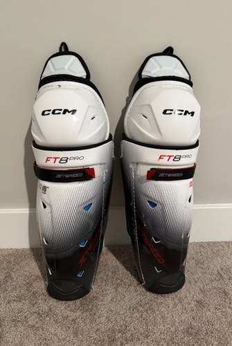 Senior CCM Jetspeed FT8 Pro 16" Shin Pads (Used)