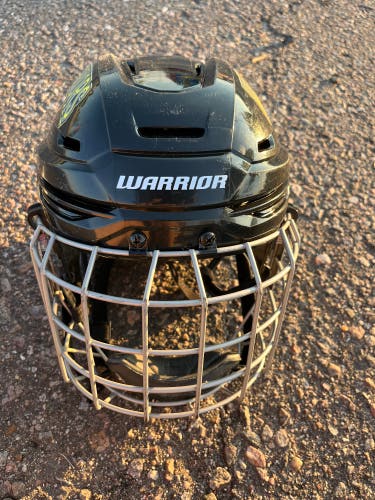 Black Medium Warrior Alpha One Pro Helmet (Used)