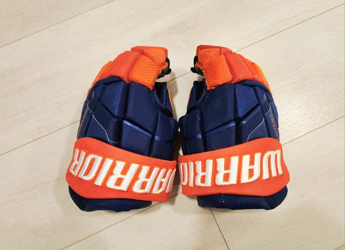 [Like New] Edmonton Oilers Warrior Covert QR6 Pro Gloves - Size 13