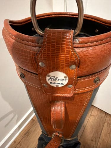Vintage Navy Palmer Pro Group Alligator Leather Bag (Used)