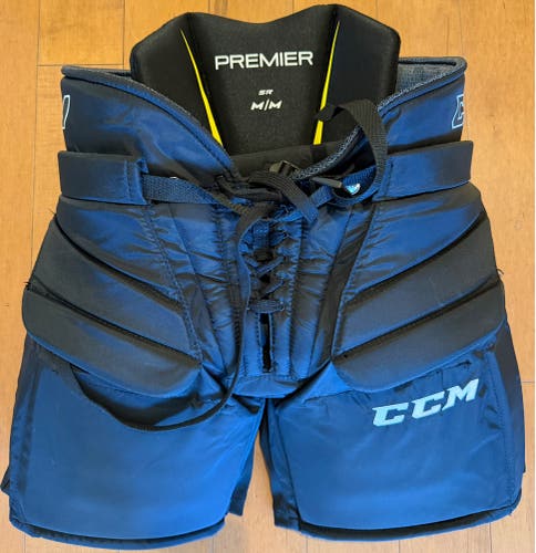 CCM Premier Senior Goalie Pants – Senior Medium (Black) – Mint Condition (Used)