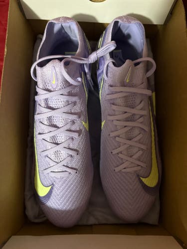Purple Men's Size M 12.0 (W 13.0) Nike Mercurial Vapor Elite FG Cleats (New)