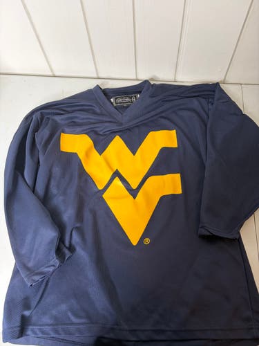 West Virginia University (WVU) Blue Small Men's Harrow Jersey (Used)