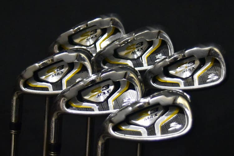 COBRA S3 MAX IRONS SET: 4-8,P IRONS SHAFT 39.5IN (5I), REGULAR FLEX, LEFT HANDED