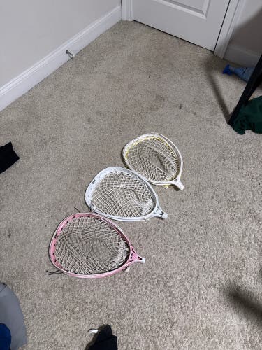 3 goalie head bundle (eclipse 3, 2 and Ecd impact) e3 has a ripped sidewall