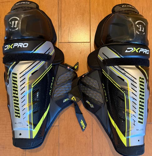Warrior Alpha DX Pro 15" Hockey Shin Guards Excellent Condition (Used)