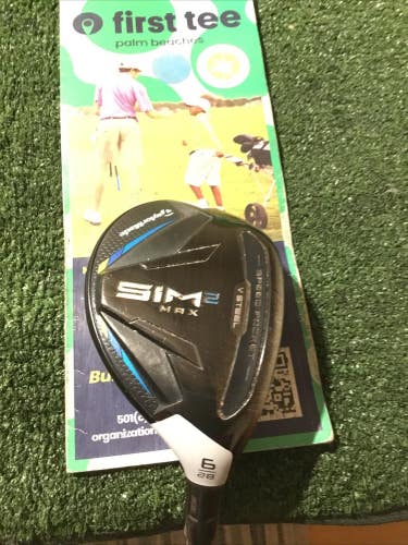 Taylormade SIM 2 Max Rescue 28* 6 Hybrid Regular Ventus 6-R Blue Graphite (39)