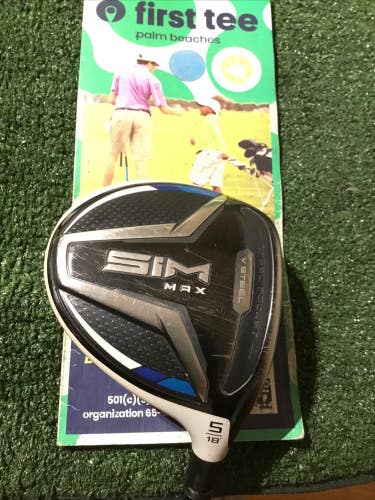 Taylormade SIM Max 18* 5 Wood Regular Ventus FW 5-R Blue Graphite (42)