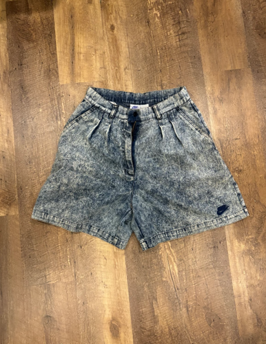 VINTAGE NIKE Court Challenge Spell Out Agassi Denim Jean short RARE