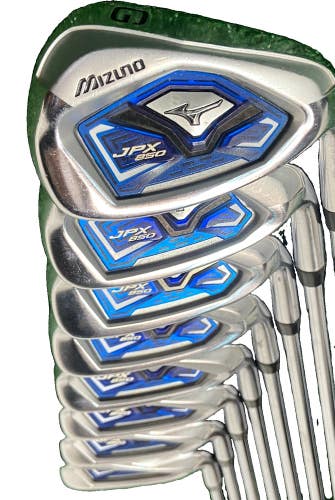 Mizuno JPX 850 Set 4-PW,GW RH Project X 5.5 Flighted Firm Steel 5i 37.75" Sweet