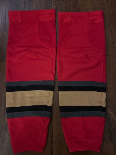 Las Vegas Golden Knights - Reverse Retro - Red Senior Large Adidas Socks Pro Stock (New)