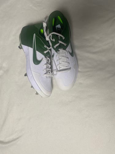 Green Men's Size M 12.0 (W 13.0) Adult Nike Alpha Huarache Elite 2 Low Top Metal (New)