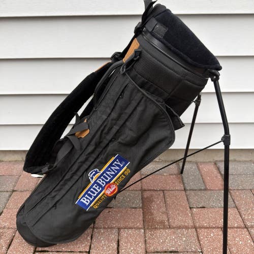 Vintage Ping Hoofer 4 Way Stand Golf Bag Wells Blue Bunny Logo Black