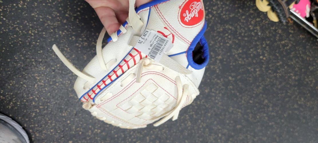 Used Rawlings 9 BB/SB Glove RH Throw White 9" 11497-S000160217