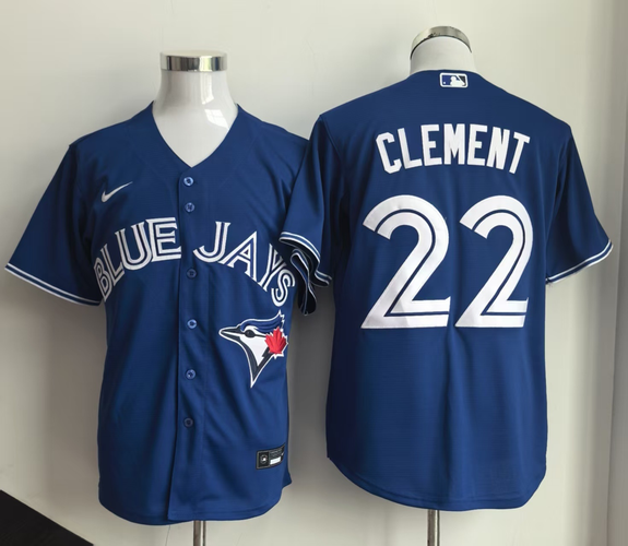 Toronto Blue Jays Royal Blue 50th Patch Clement Jersey
