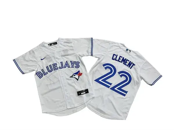 Toronto Blue Jays White 50th Patch Clement Jersey