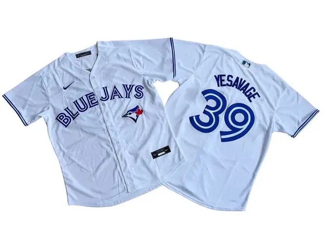 Toronto Blue Jays White 50th Patch Yesavage Jersey