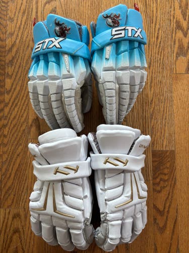 True Zerolyte & STX RZR Lacrosse Gloves