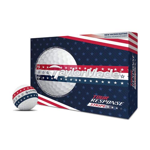 Taylormade 2026 Tour Response Stripe USA Golf Balls-Dozen