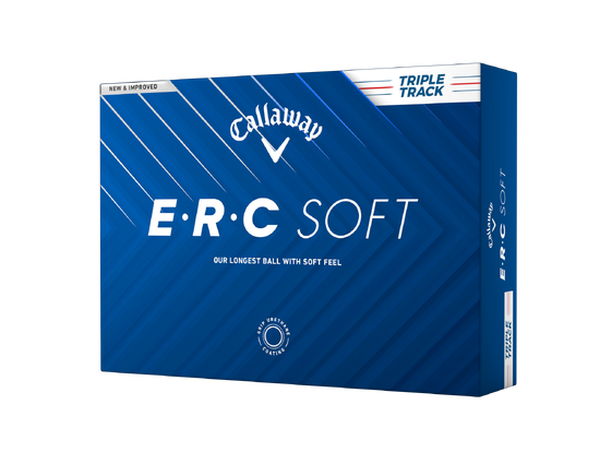 Callaway 2025 ERC Soft Golf Balls- Dozen - Triple Track Yellow