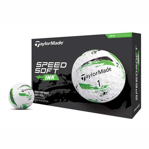 TaylorMade SpeedSoft Ink Golf Balls- Dozen - Multi Pack