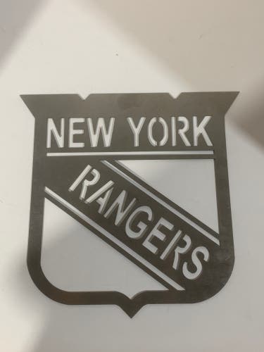 New York Rangers Metal Sign Decor