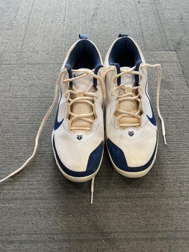 Used Nike TROUT CLEATS BB/SB Cleats Navy And White Senior 10 11614-S000241576