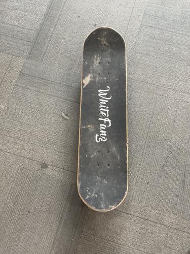 Used WHITE FANG Complete Skateboard Black 8" 11614-S000241567
