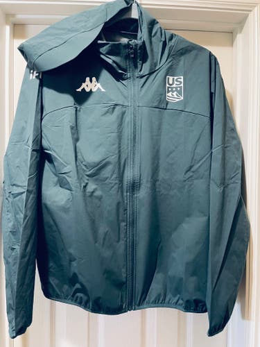 US Ski Team Kappa Green Rain /Windbreaker Jacket *NEW*