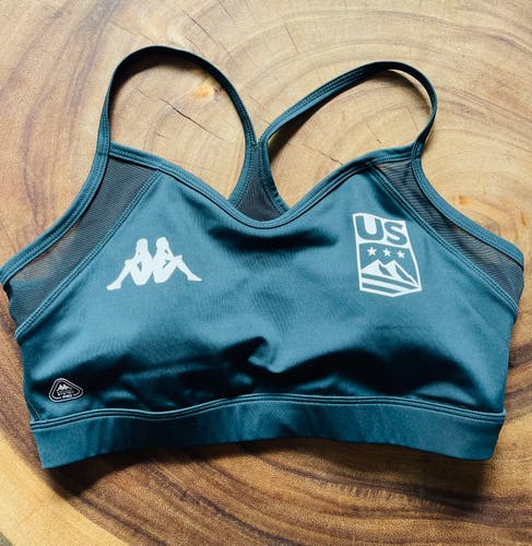 US Ski Team Kappa Green Sports Bra *New*