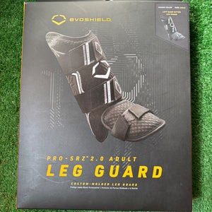 Black Senior EvoShield Leg guard Shin Guards (New)