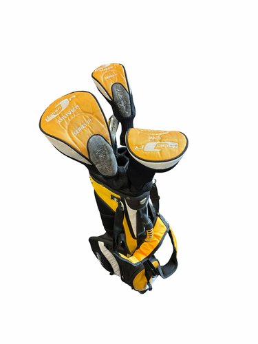 Used Walter Hagen HAGAN 7 PCS SET Jr Package Set RH Yellow 7 Piece 11682-S000136487