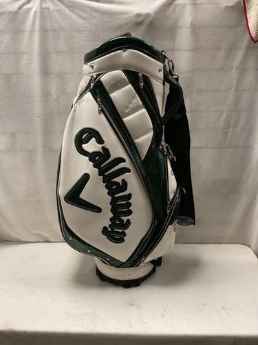 Used Callaway 4 WAY CART BAG Mens Cart Bag Green And White 11490-S000275888