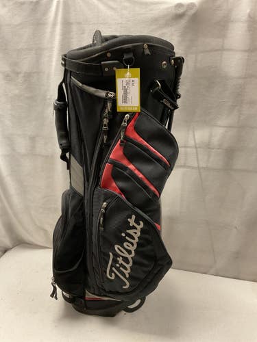 Used Titleist 6 WAY STAND BAG Mens Stand Bag Black 11490-S000275887