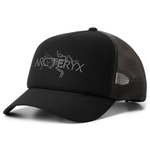 Arc'Teryx Bird Word Trucker Hat Unisex Black Adjustable Snapback Hiking GBO3259