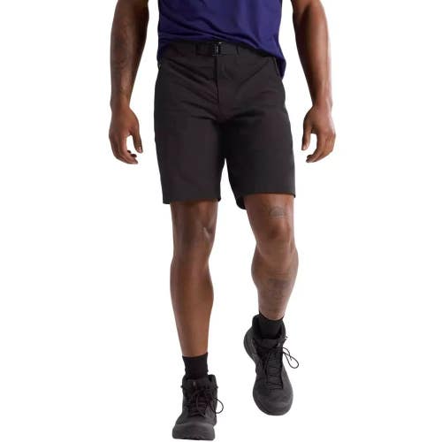 Arc'Teryx Gamma Sl 9" Hiking Shorts Mens 32 Black Zip Pockets Waist Belt GBO3349