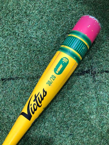 2024 Victus Vibe Alloy Bat USABat Certified (-10) Alloy 20 oz 30" (Used)